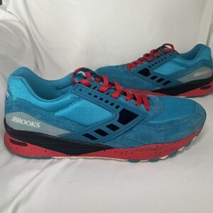 Brooks Heritage City Regent Sneakers Running Shoes Blue Red Black Mens Size 11
